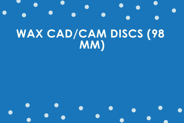 Wax Cad/Cam Discs (98 MM)