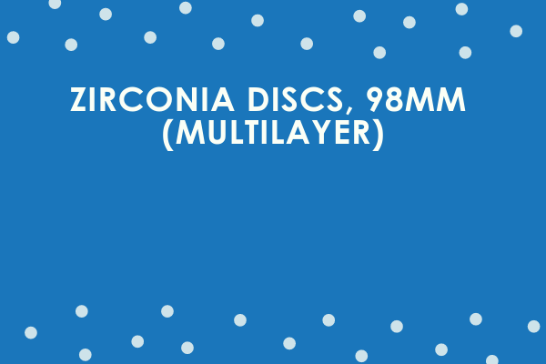 Zirconia Discs, 98mm (Multilayer)