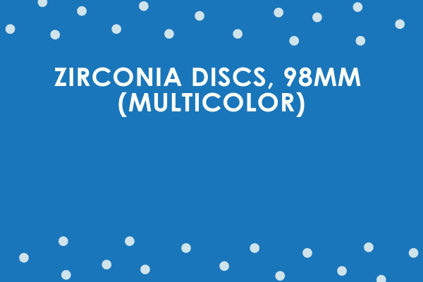Zirconia Discs, 98mm (Multicolor)